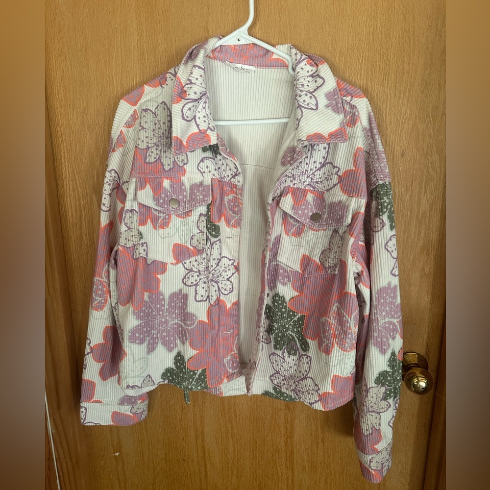 Emily wonder courdoy floral jacket